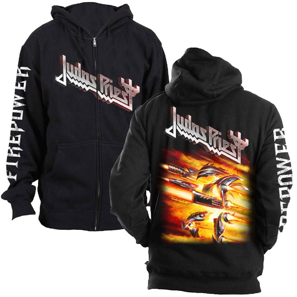 JUDAS PRIEST ジューダスプリースト - FIREPOWER / ジップ / パーカー・スウェット / メンズ - PGS